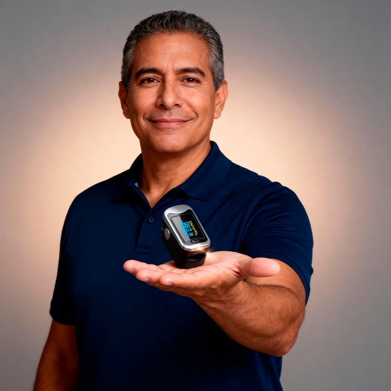 GlucoSense™ + Termómetro de Regalo Hoy – Cuida tu glucosa, saturación de oxígeno y temperatura en casa